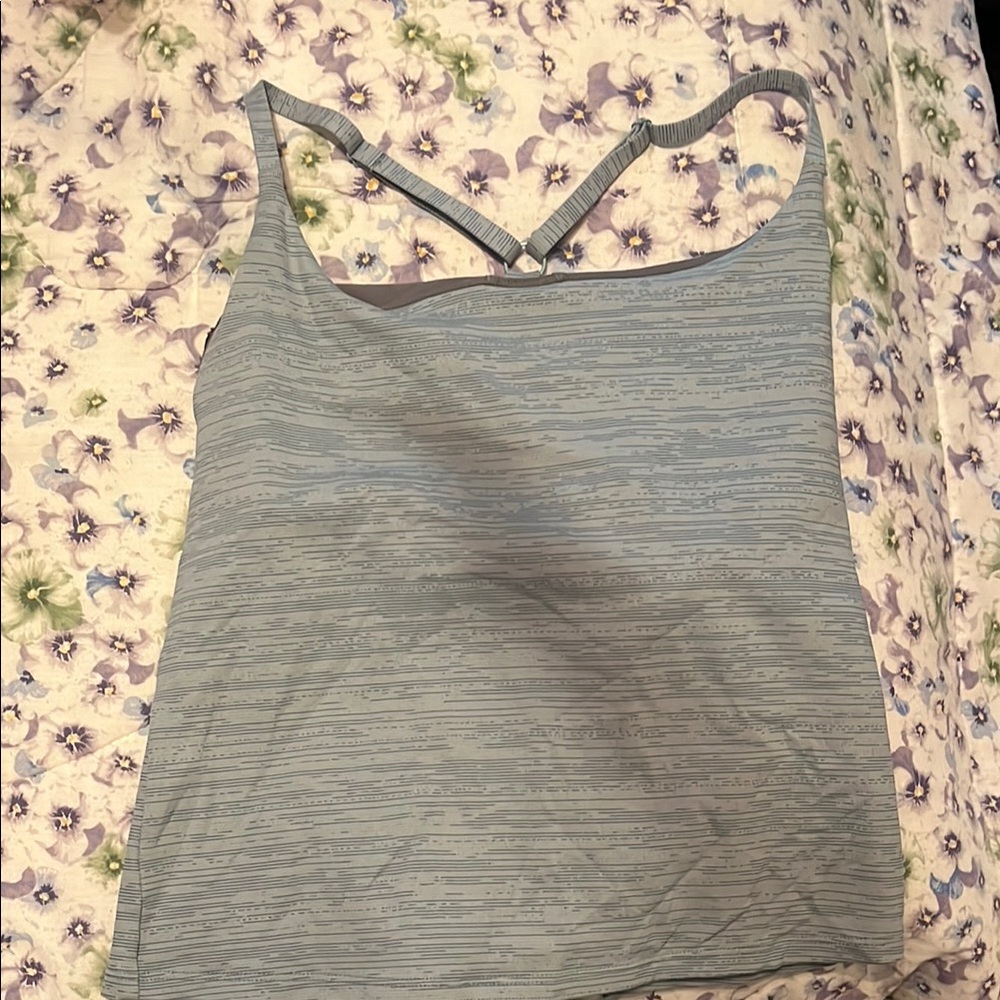 Outdoor Voices Women's Strappy Gray Top